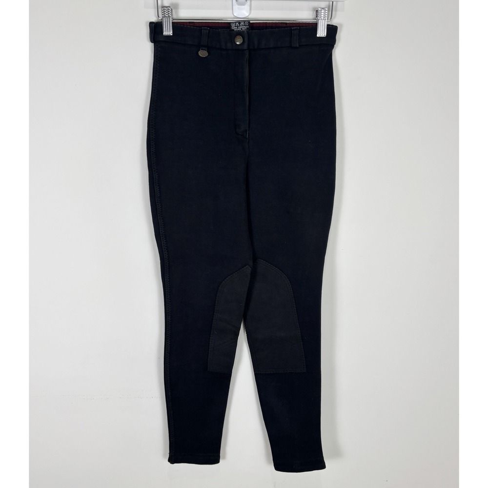 On Course Ladies Size 28 Long Black Cotton/Elastan Riding Breeches